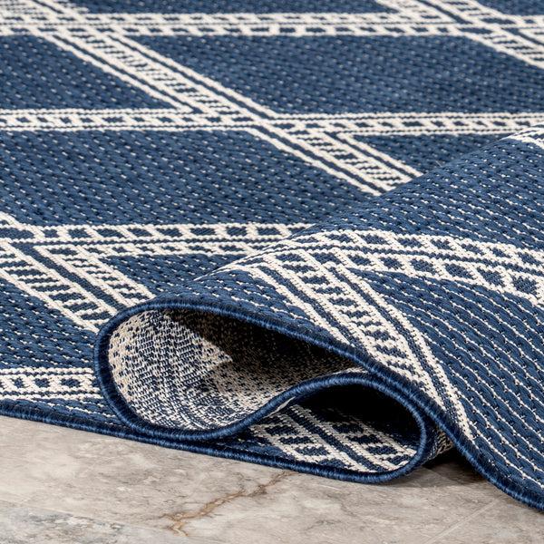 Nuloom Naya Moroccan Trellis Indoor/Outdoor Area Rug Navy