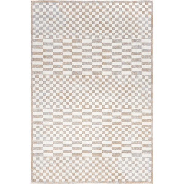 nuloom Nikita Faded Geometric Machine Washable Area Rug Beige