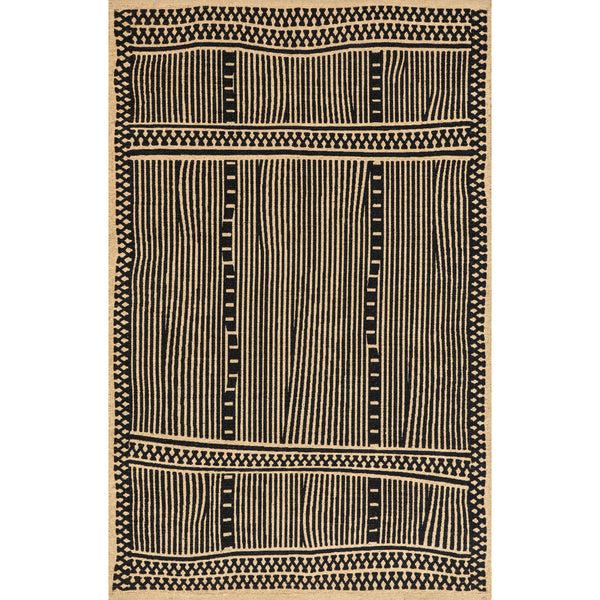 nuloom Noel Tribal Striped Hand Woven Jute Area Rug Natural