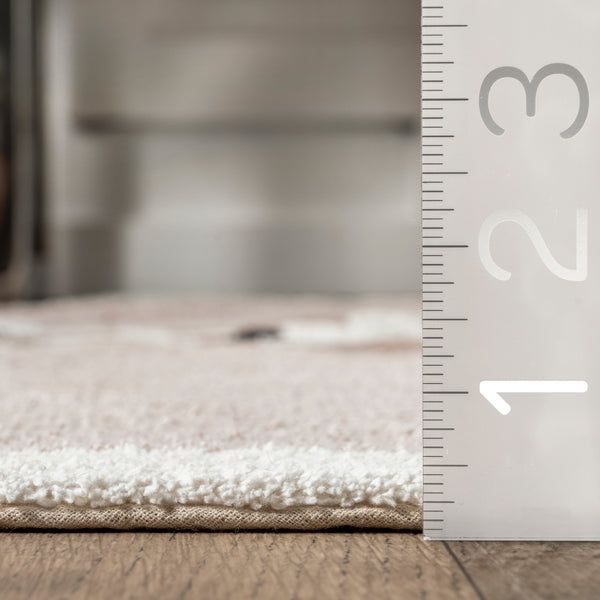 Nuloom Nola Fox Machine Washable Kids Area Rug Ivory