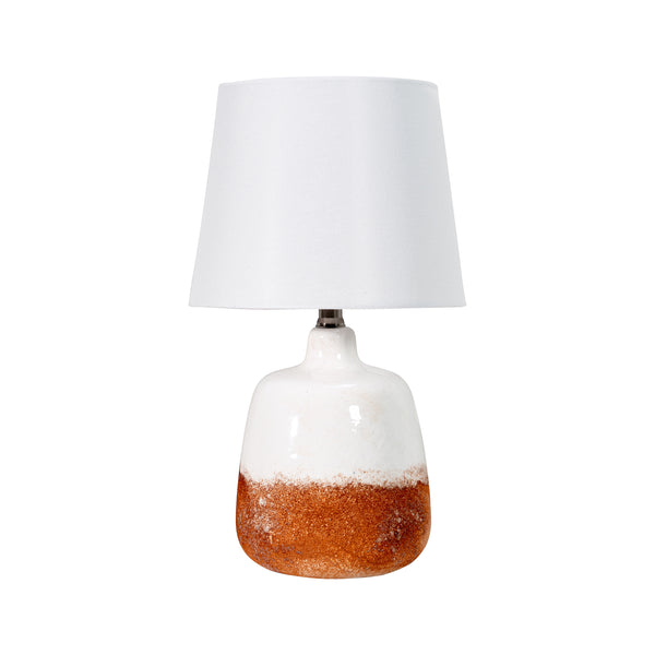nuloom 18-inch Ombre Ceramic Table Lamp White