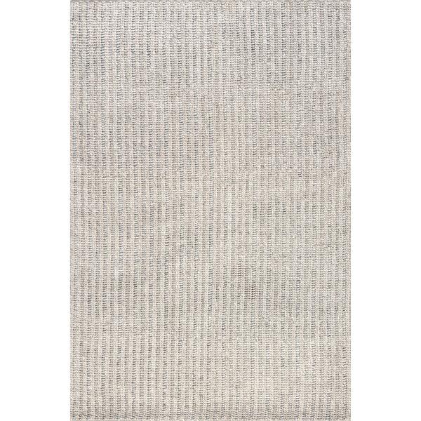 nuloom Aaleigha Casual Striped Wool Area Rug Grey