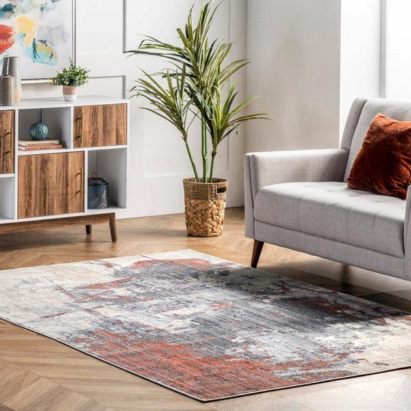 Nuloom Abstract Rivera Area Rug Orange