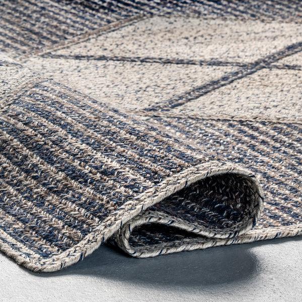 Nuloom Adria Diamond Blended Jute Area Rug Gray
