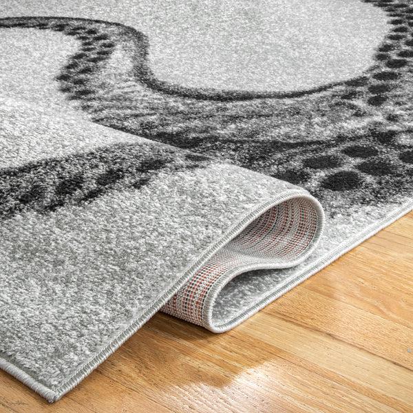 Nuloom Adrienne Octopus Area Rug Grey