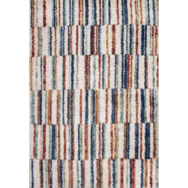 nuloom Aimee Banded Stripes Shaggy Area Rug Beige