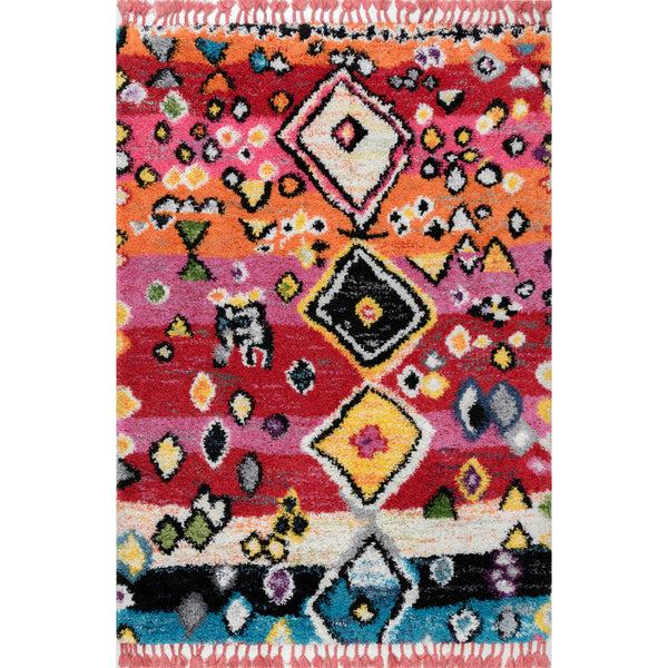 nuloom Alane Moroccan Tassel Shaggy Multi