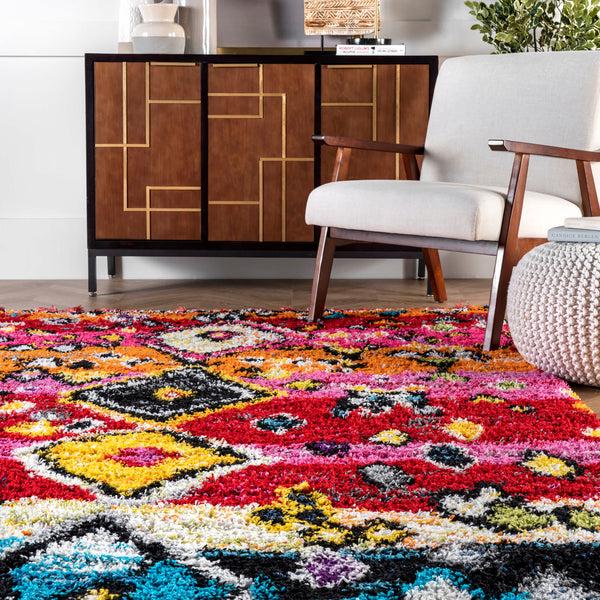 Nuloom Alane Moroccan Tassel Shaggy Multi