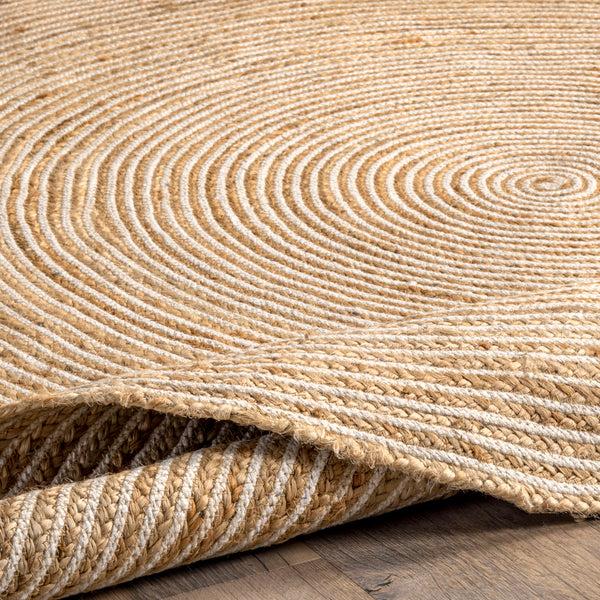 Nuloom Alanis Farmhouse Jute Area Rug Natural