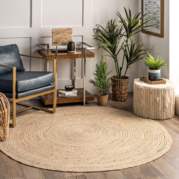Nuloom Alanis Farmhouse Jute Area Rug Natural