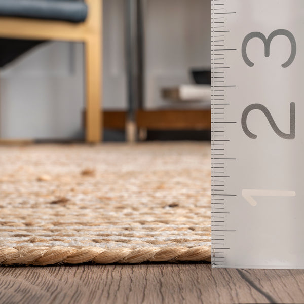 Nuloom Alanis Farmhouse Jute Area Rug Natural
