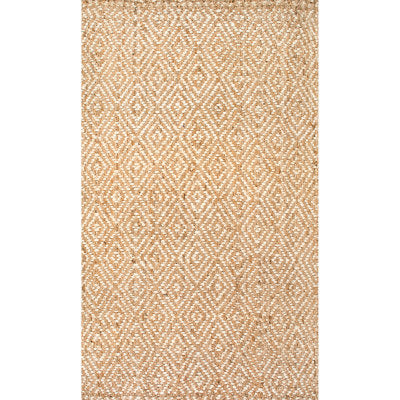 Nuloom Alanna Diamond Jute Natural