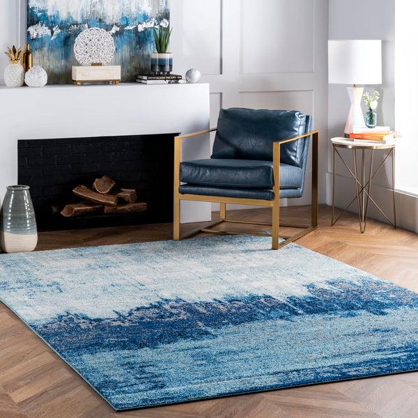 Nuloom Alayna Abstract Blue