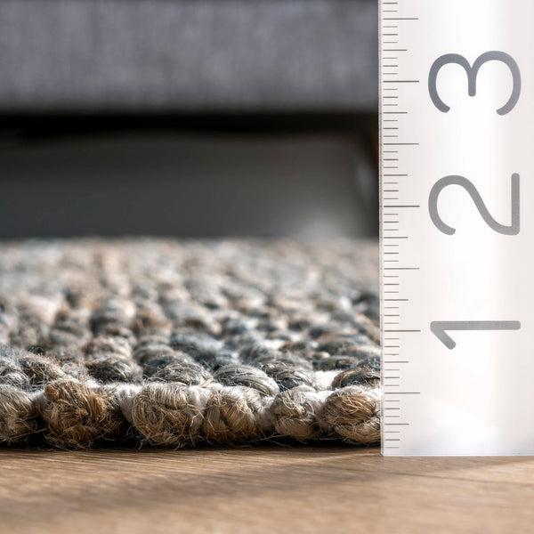 Nuloom Alden Textured Diamonds Area Rug Dark Grey