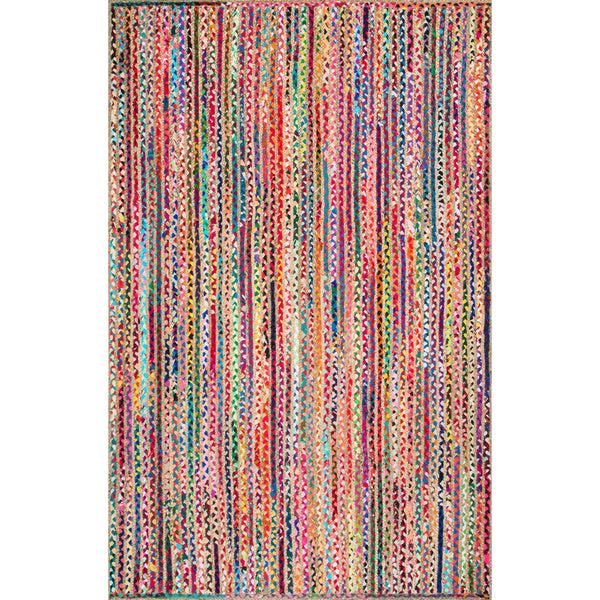 nuloom Aleen Braided Cotton/Jute Area Rug Multi