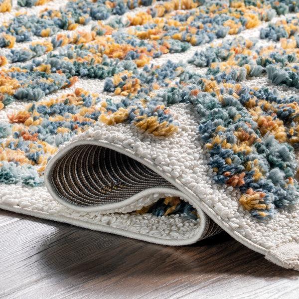 Nuloom Aleesha Bohemian Shag Tassel Area Rug Green