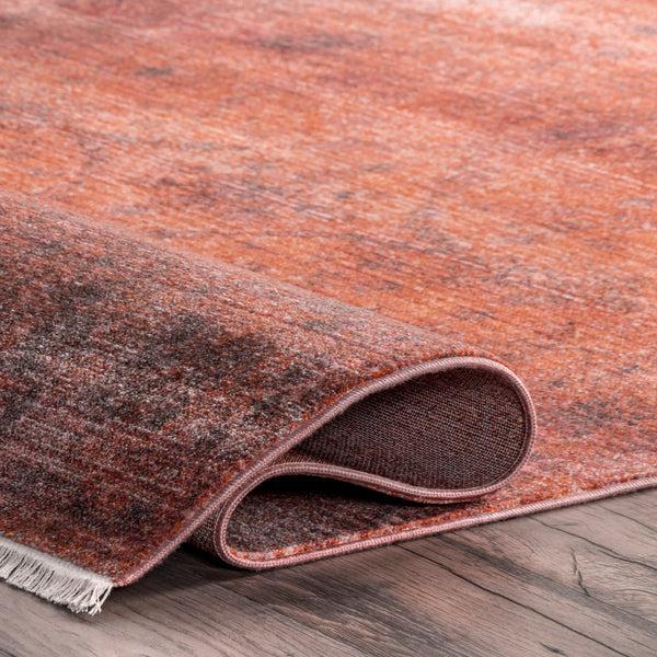 Nuloom Alethia Herati Fringe Orange