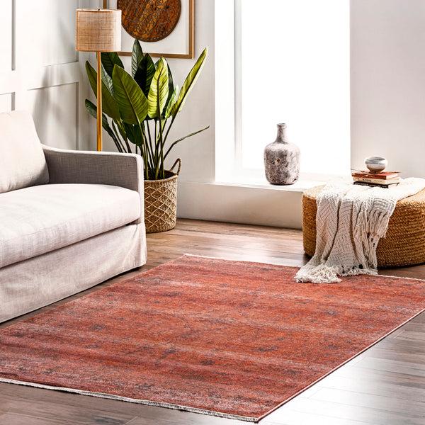 Nuloom Alethia Herati Fringe Orange