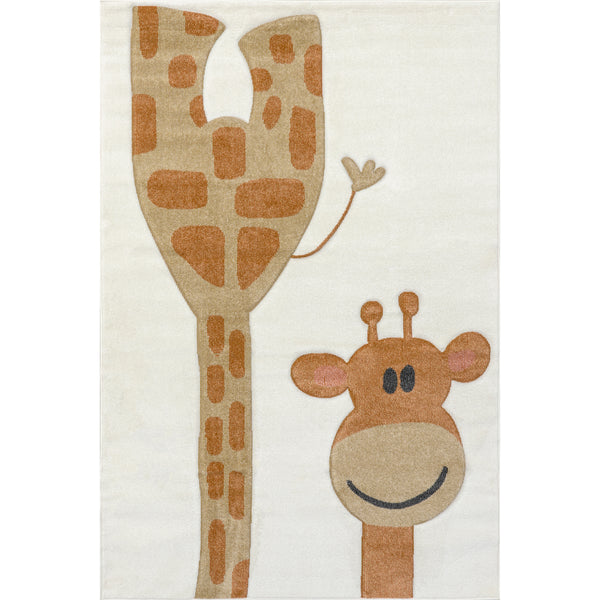 nuloom Anabell Giraffe Kids Area Rug Beige