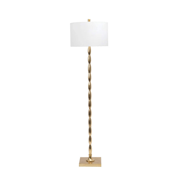 nuloom Andria 65" Iron Floor Lamp Brass