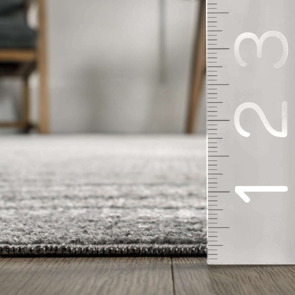 Nuloom Anya Washable Bordered Area Rug Gray