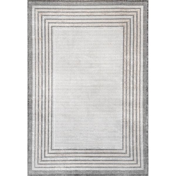 nuloom Anya Washable Bordered Area Rug Gray