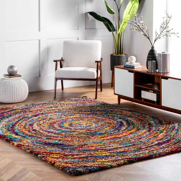 Nuloom Ardelle Swirl Shaggy Area Rug Multi
