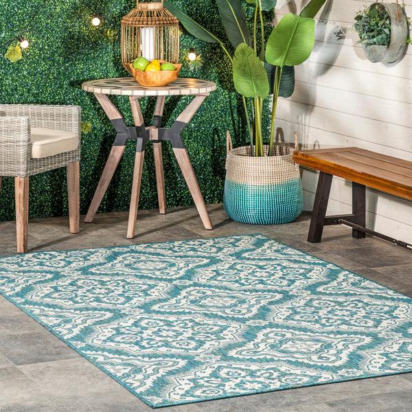 Nuloom Arna Floral Indoor/Outdoor Area Rug Green