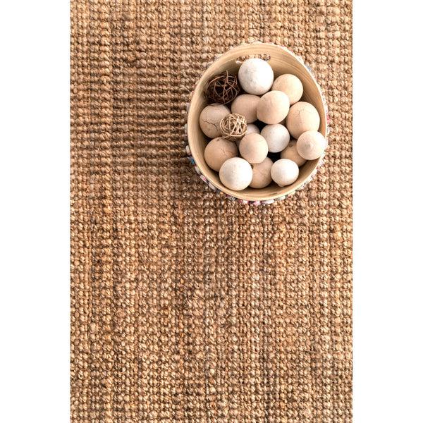 Nuloom Ashli Solid Jute Area Rug Natural