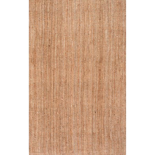 nuloom Ashli Solid Jute Area Rug Natural