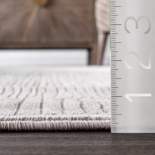 Nuloom Aspen Vintage Stipe Area Rug Beige