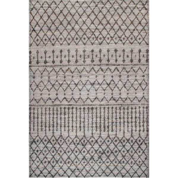 nuloom Athena Textured Trellis Area Rug Dark Grey