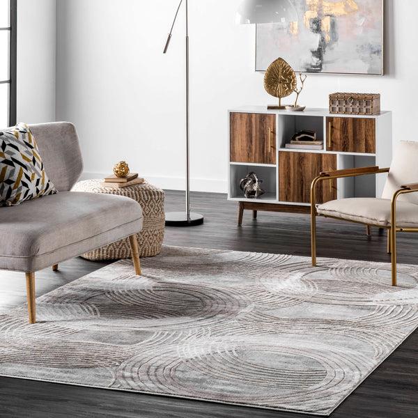 Nuloom Austin Abstract Circles Area Rug Beige