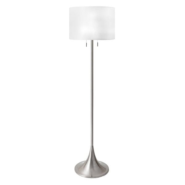 nuloom Ballwin 64" Metal Floor Lamp Silver
