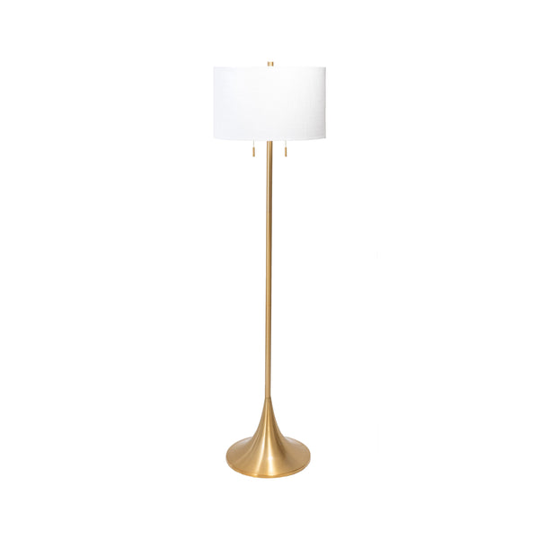 Nuloom Ballwin 64" Metal Floor Lamp Silver