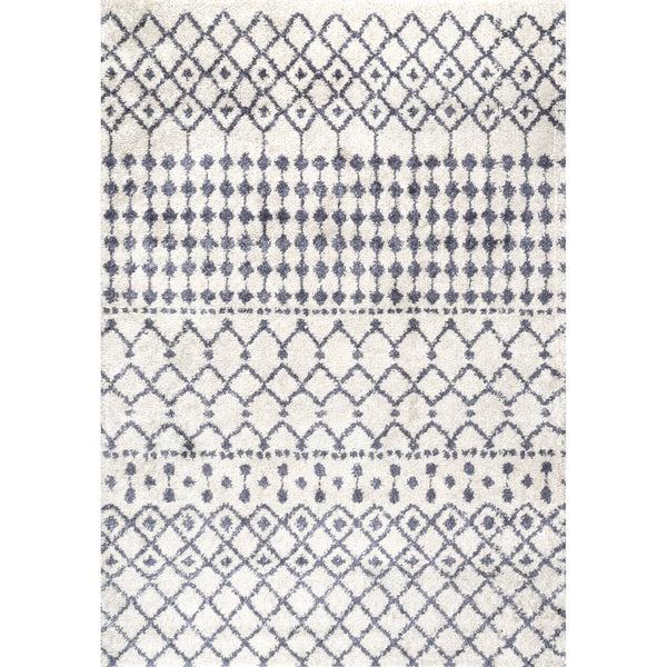 nuloom Barbara Moroccan Shag Area Rug Beige
