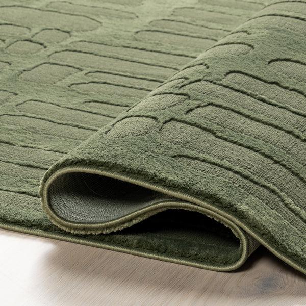 Nuloom Belen Modern Abstract Area Rug Forest Green