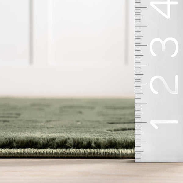 Nuloom Belen Modern Abstract Area Rug Forest Green