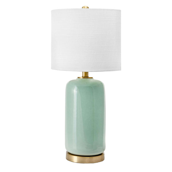 nuloom Bell 26" Ceramic Table Lamp Green