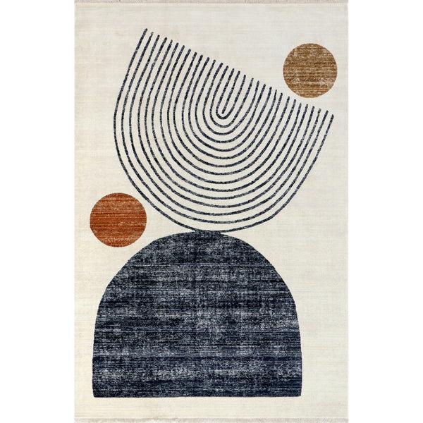 nuloom Bevin Abstract Sky Fringe Area Rug Beige