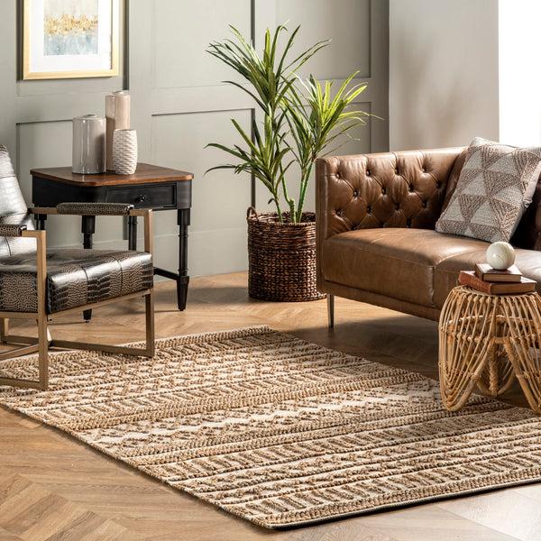 Nuloom Birdseye Diamonded Area Rug Natural