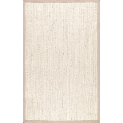 nuloom Bordered Maryjo Sisal Rug Area Rug Beige