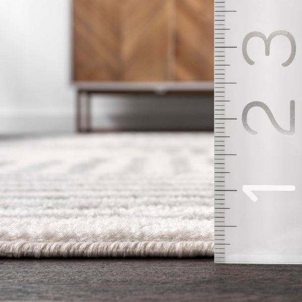 Nuloom Briggs Contemporary Striped Light Grey