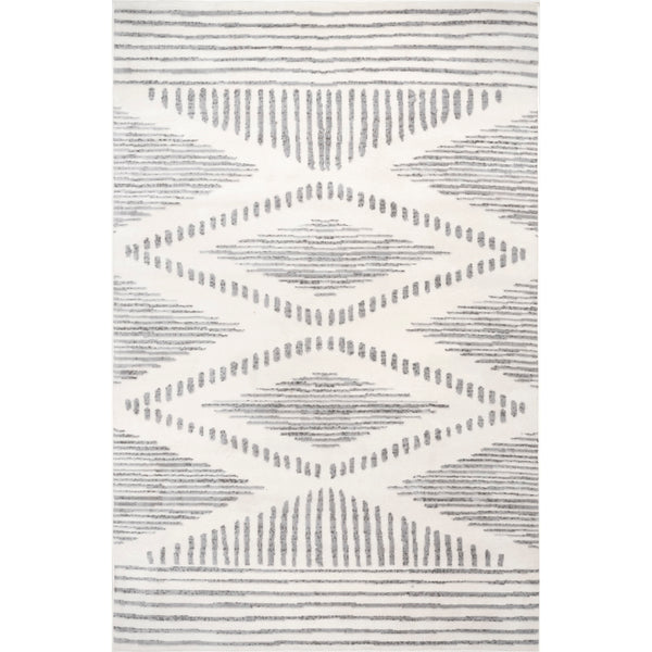 nuloom Briggs Contemporary Striped Light Grey