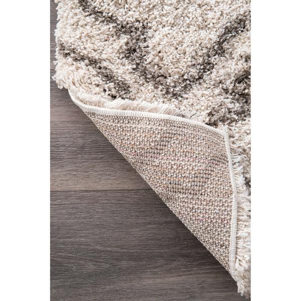 Nuloom Burma Trellis Shaggy Area Rug Ivory