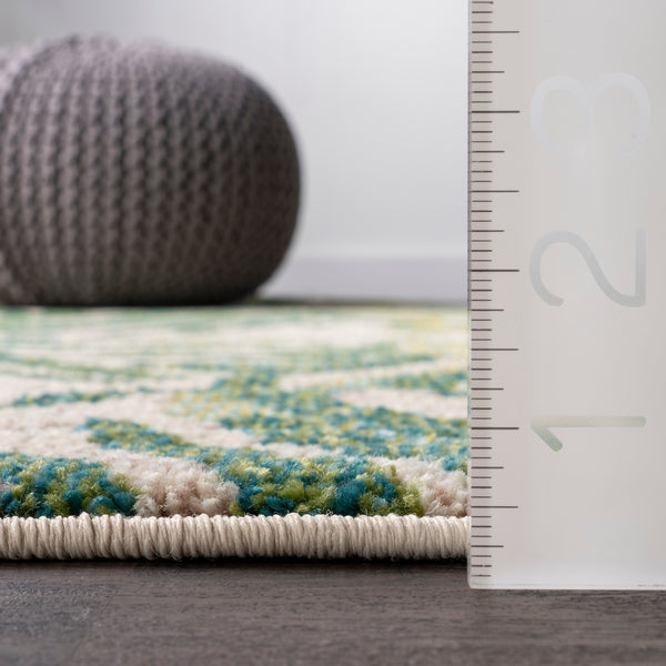 Nuloom Cali Abstract Leaves Area Rug Green