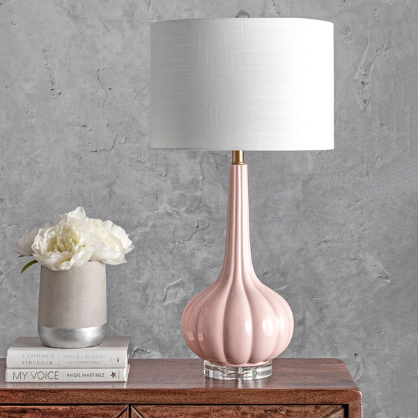 Nuloom Carlin 29" Ceramic Table Lamp Pink