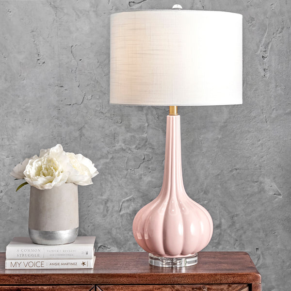 Nuloom Carlin 29" Ceramic Table Lamp Pink