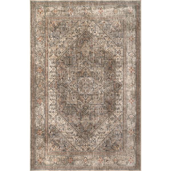 nuloom Carol Traditional Medallion Area Rug Beige