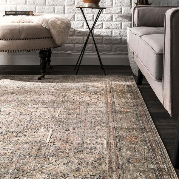 Nuloom Carol Traditional Medallion Area Rug Beige